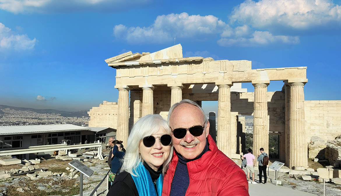 Selfie -Jean and Jack - In Athens